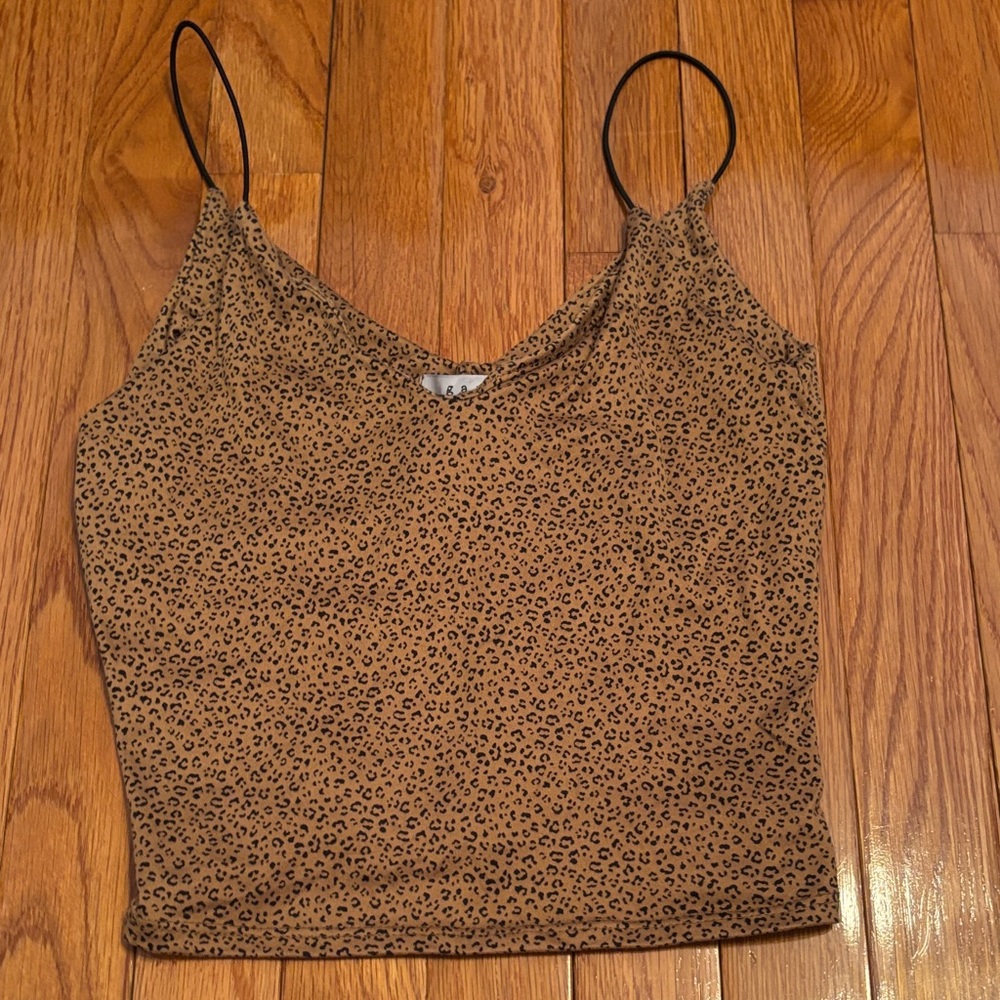 Gaze Brown Leopard Print Camisole
